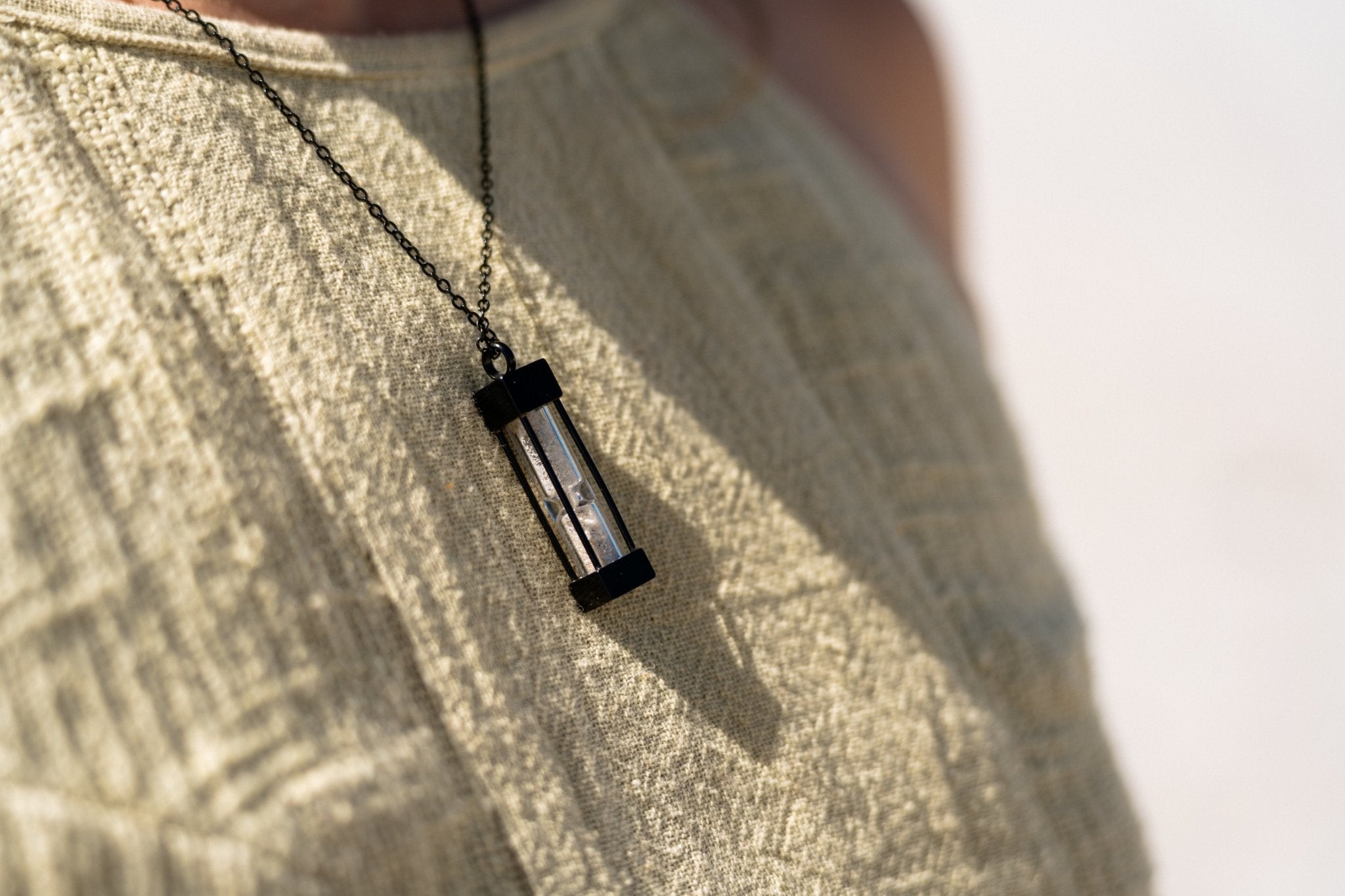 A Piece of New Zealand Hourglass Sand Necklace. - A Piece of New Zealand - necklace